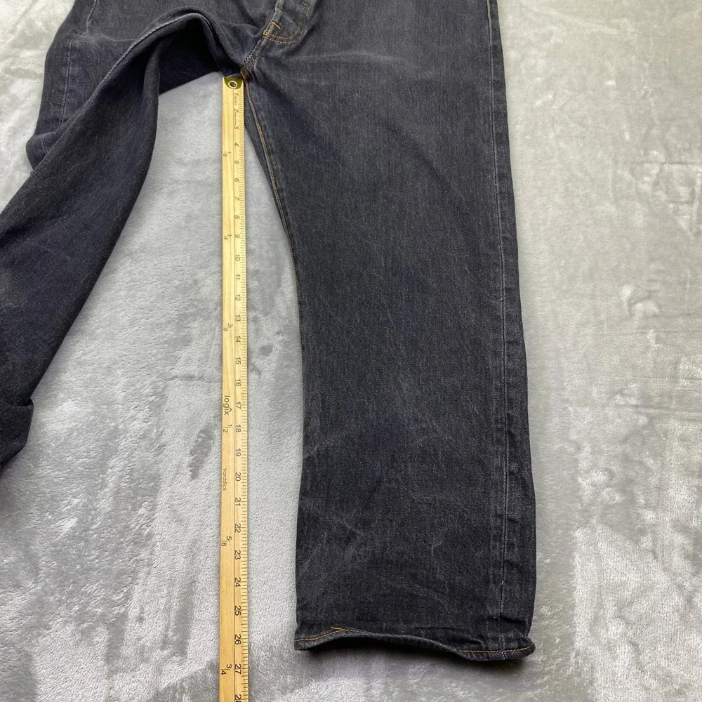 Levi Strauss 501 Button Fly Jeans‎ Dark Wash Men Sz 42 Fits 38